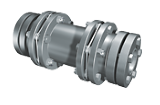 Torsionally Rigid Double Flex Couplings With Shrink Disc