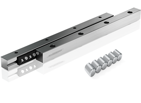 Cross Roller Guideways with Roller Cages