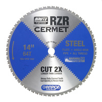 Champion Brute RZR Cermet Circular Saw Blades, Steel Cutting