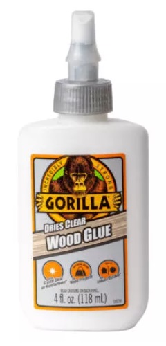 Gorilla Dries Pegamento Transparente para Madera