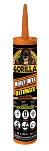 Adhesivo de Construcción Gorilla Resistente Ultimate