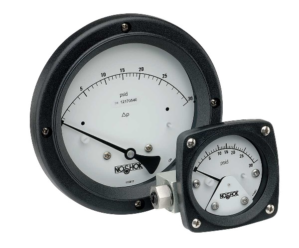 NOSHOK 1000 Series Piston Type Differential Pressure Gauges