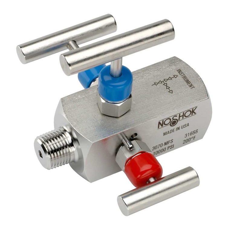 NOSHOK 3070 Series 3 Valve Double Block & Bleed Needle Valves