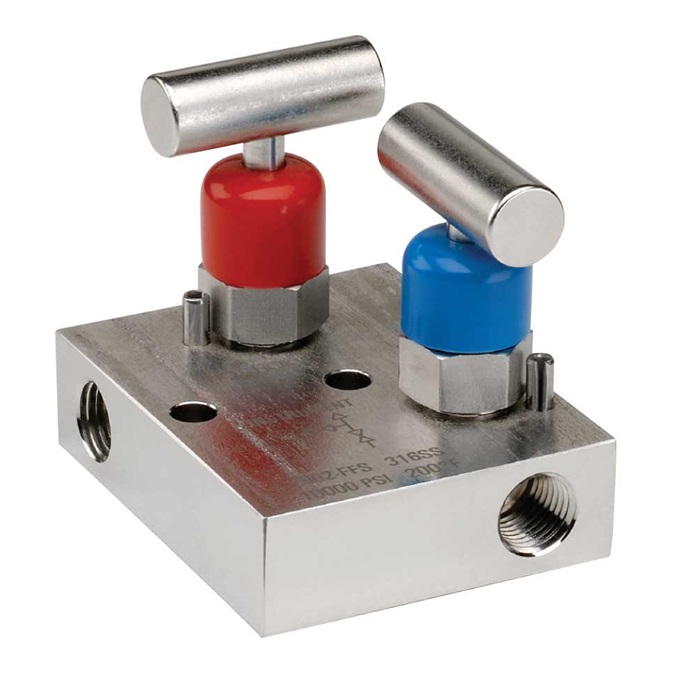 NOSHOK 2602 2702 Series 2 Valve Mini Block Manifold Valves