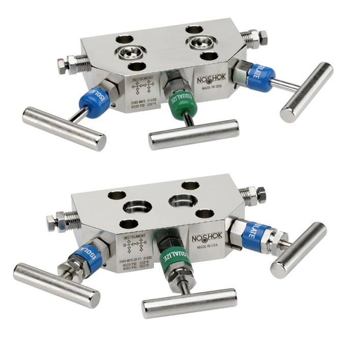 NOSHOK 3040 Series 3 Valve Differential Pressure Manifold Valves
