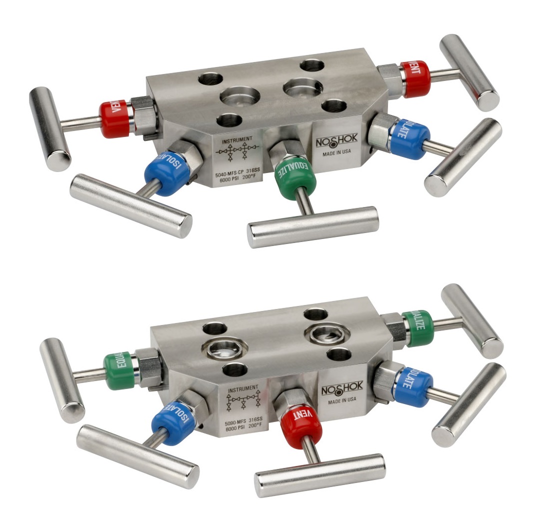 NOSHOK 5040 5090 Series 5 Valve Power Pattern Manifold Valves