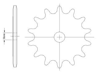 G&G Manufacturing Type A Stock Bore Sprockets