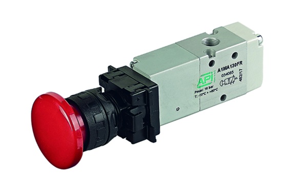 Válvulas de Palanca de Botón Serie A1 de API Pneumatic