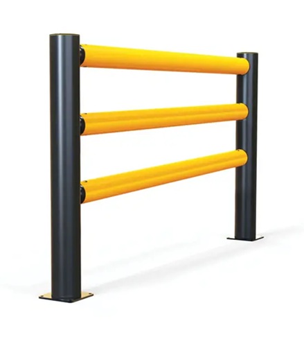 A SAFE iFlex Pedestrian 3 Rail Guardrail