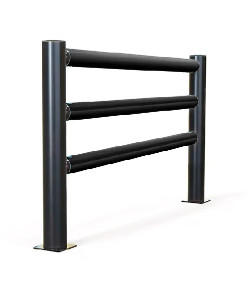 Barrera Peatonal iFlex de 3 Raíles para Almacenamiento en Frío de A SAFE