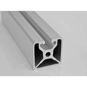 Metric Aluminum Extrusion - 40mm x 40mm Lite Mono Slot T-Slotted Extrusion