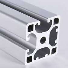 Metric Aluminum Extrusion - 40mm x 40mm Lite Bi Slot Adjacent T-Slotted Extrusion