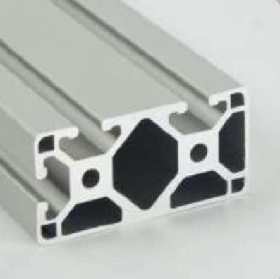 Metric Aluminum Extrusion - 40mm x 80mm Lite Bi Slot Adjacent T-Slotted Extrusion