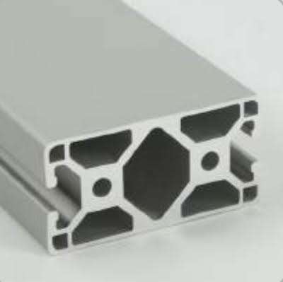 Metric Aluminum Extrusion - 40mm x 80mm Lite Bi Slot Opposite T-Slotted Extrusion