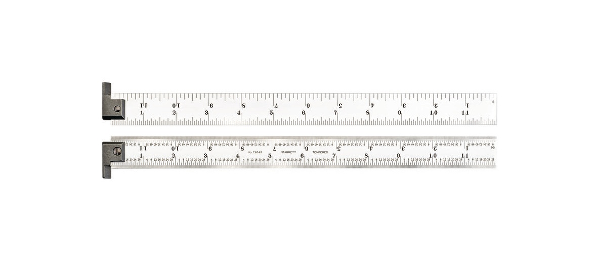 Starrett CH604R-12 Spring-Tempered Steel Rule